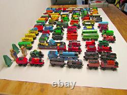 102 Piece Lot Thomas The Tank Engine Wooden Railway Wood Train Collection Gift