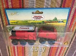 1996 Learning Curve Wooden Thomas Train James & Tender! NEW