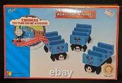 1997 ADA, JANE, MABEL Thomas The Tank Engine Wood Learning Curve MINT IN BOX