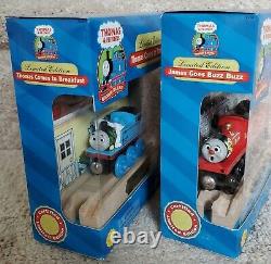 2003 Limited Edition Thomas Comes to Breakfast & James Goes Buzz Wooden Railway