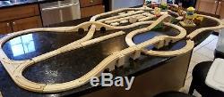 96+ piece lot of wooden Thomas the Tank Engine Brio Train Track Set Percy, Rosie