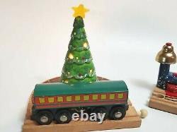 BRIO Wooden Railway Train Polar Express Light Up Tree Bell Lot Holidays