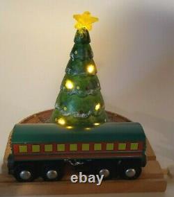 BRIO Wooden Railway Train Polar Express Light Up Tree Bell Lot Holidays