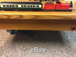 Bachmann Trains James The Red Engine With Moving Eyes, HO Scale and coach cars