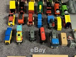Brio Thomas Wooden Toy Trains Lot of 112 Pc Train Cars Tracks