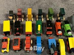 Brio Thomas Wooden Toy Trains Lot of 112 Pc Train Cars Tracks