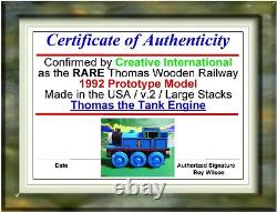 DESIGNER AUTOGRAPHED 1992 v2 #1 THOMAS Wooden Train THOMAS NEW MODEL VERYRARE