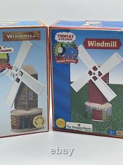 Extremely Rare Red & Green Label Thomas The Tank Engine Wooden Windmill