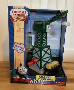 Fisher Price CRANKY THE CRANE Thomas Friends WOODEN RAILWAY NEW IN BOX RETIRED