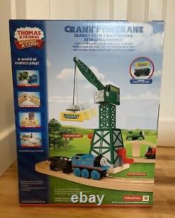 Fisher Price CRANKY THE CRANE Thomas Friends WOODEN RAILWAY NEW IN BOX RETIRED