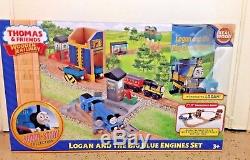 Fisher Price Thomas & Friends Wooden Railway Logan and the Big Blue Engines Set