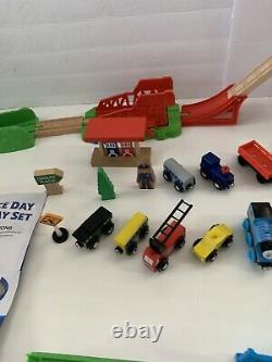 Fisher-Price Thomas & Friends Wooden Railway Race Day Relay Complete With Extras