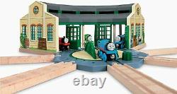 Fisher-Price Thomas & Friends Wooden Railway Tidmouth Sheds with Turntable MISB