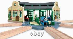 Fisher-Price Thomas the Train Wooden Railway Tidmouth Sheds FREE SHIPPING