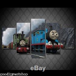 Framed cartoon train Thomas the Tank Engine picture photo Canvas Decor Poster