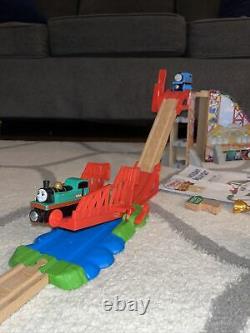 GINA! Thomas Train wooden railway RACE DAY RELAY SET! 100% COMPLETE! VGUC