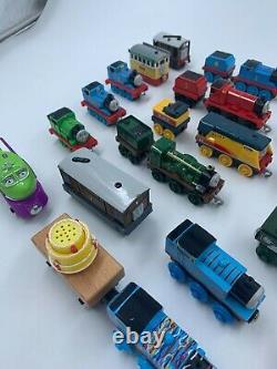 HUGE LOT Thomas the Tank Engine 28 Trains, 50+ Track Pieces Used Good GUC