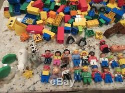 HUGE Lot 20 POUNDS! Lego DUPLO Blocks 35 People 15 Animals Airplane L@@K