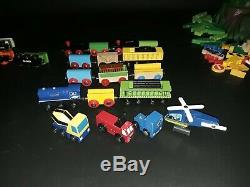 HUGE Lot 25 lbs 200+ pc of Wooden Thomas the Train, Brio Trains Track SEE PICS