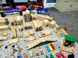 HUGE Lot Of Wooden Thomas The Train KidCraft & Other Lot Over 250+ pieces