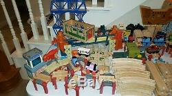 HUGE Lot Of Wooden Thomas The Train Toys Over 200 Pieces Plus Extras