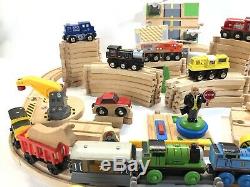 HUGE Lot Track/Accessories Thomas and Friends Brio Trains Wooden 100+ Pieces
