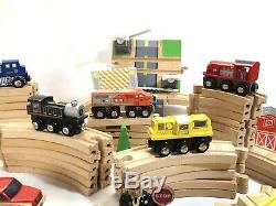 HUGE Lot Track/Accessories Thomas and Friends Brio Trains Wooden 100+ Pieces