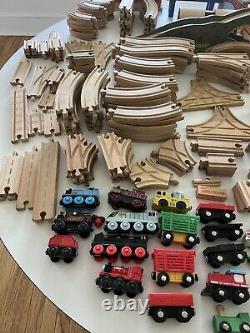 HUGE Lot of Thomas The Train Wood Railway Buildings/Trains /Tracks BRIO Melissa&