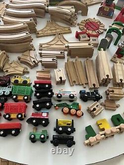 HUGE Lot of Thomas The Train Wood Railway Buildings/Trains /Tracks BRIO Melissa&