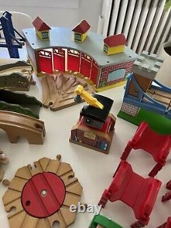 HUGE Lot of Thomas The Train Wood Railway Buildings/Trains /Tracks BRIO Melissa&