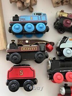 HUGE Lot of Thomas The Train Wood Railway Buildings/Trains /Tracks BRIO Melissa&