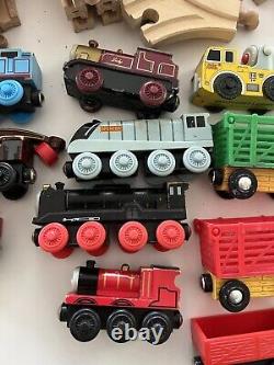 HUGE Lot of Thomas The Train Wood Railway Buildings/Trains /Tracks BRIO Melissa&