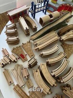 HUGE Lot of Thomas The Train Wood Railway Buildings/Trains /Tracks BRIO Melissa&