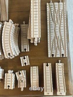 HUGE Lot of Wooden Train Tracks Compatible with Thomas & Brio (156 Pieces)