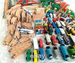 HUGE Thomas The Train Lot Over 239 Piece Tracks, Bridge, Trains Wood Set BRIO