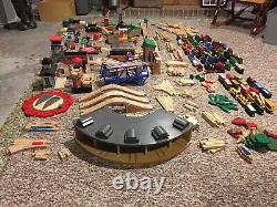 HUGE amount of Thomas the Tank Engine wooden trains, tracks and buildings LOT