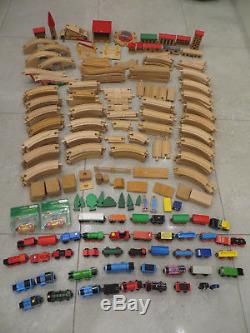 Huge 250 Pieces Brio Thomas The Tank Engine Wooden Train Track Lot