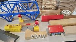 Huge Lot Thomas & Friends Wooden Railway Trains, Tracks, 2 Metal Locomotives