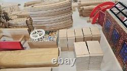 Huge Lot Thomas & Friends Wooden Railway Trains, Tracks, 2 Metal Locomotives