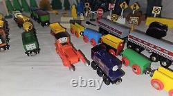 Huge Lot Thomas & Friends Wooden Railway Trains, Tracks, 2 Metal Locomotives