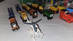 Huge Lot Thomas & Friends Wooden Railway Trains, Tracks, 2 Metal Locomotives