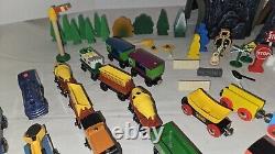 Huge Lot Thomas & Friends Wooden Railway Trains, Tracks, 2 Metal Locomotives