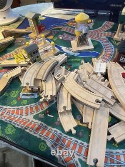 Huge Lot Thomas Train & Friends Die Cast Wooden Magnetic Toy Trains Tracks Mat