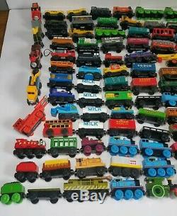 Huge Lot of 112 Thomas and Friends Wooden Railways Trains Cars Engines Trucks