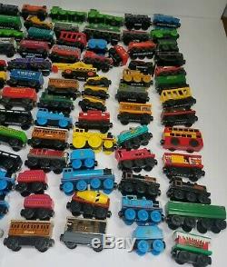 Huge Lot of 112 Thomas and Friends Wooden Railways Trains Cars Engines Trucks