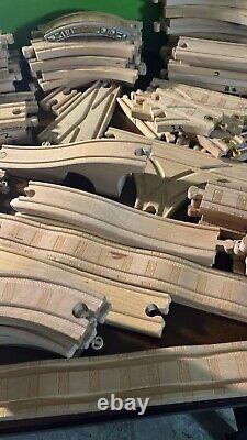 Huge Lot of Thomas The Tank & Friends Wooden Railway Train Track & Accessories