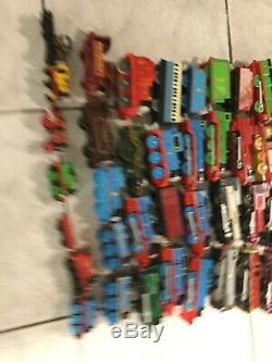 Huge Mixed Lot 35+ Engines & 70+ Cars Thomas The Train Electric Motorized Wood