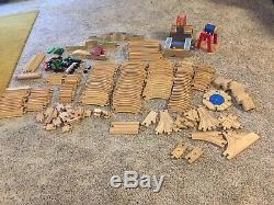 Huge Thomas & Friends Wooden Train Track Lot Mixed Over 400+ Pieces Brio Style
