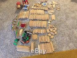 Huge Thomas & Friends Wooden Train Track Lot Mixed Over 400+ Pieces Brio Style