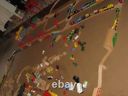 Huge Thomas the Tank Engine Wooden Train Lot with Tracks, Buildings & So Many Cars